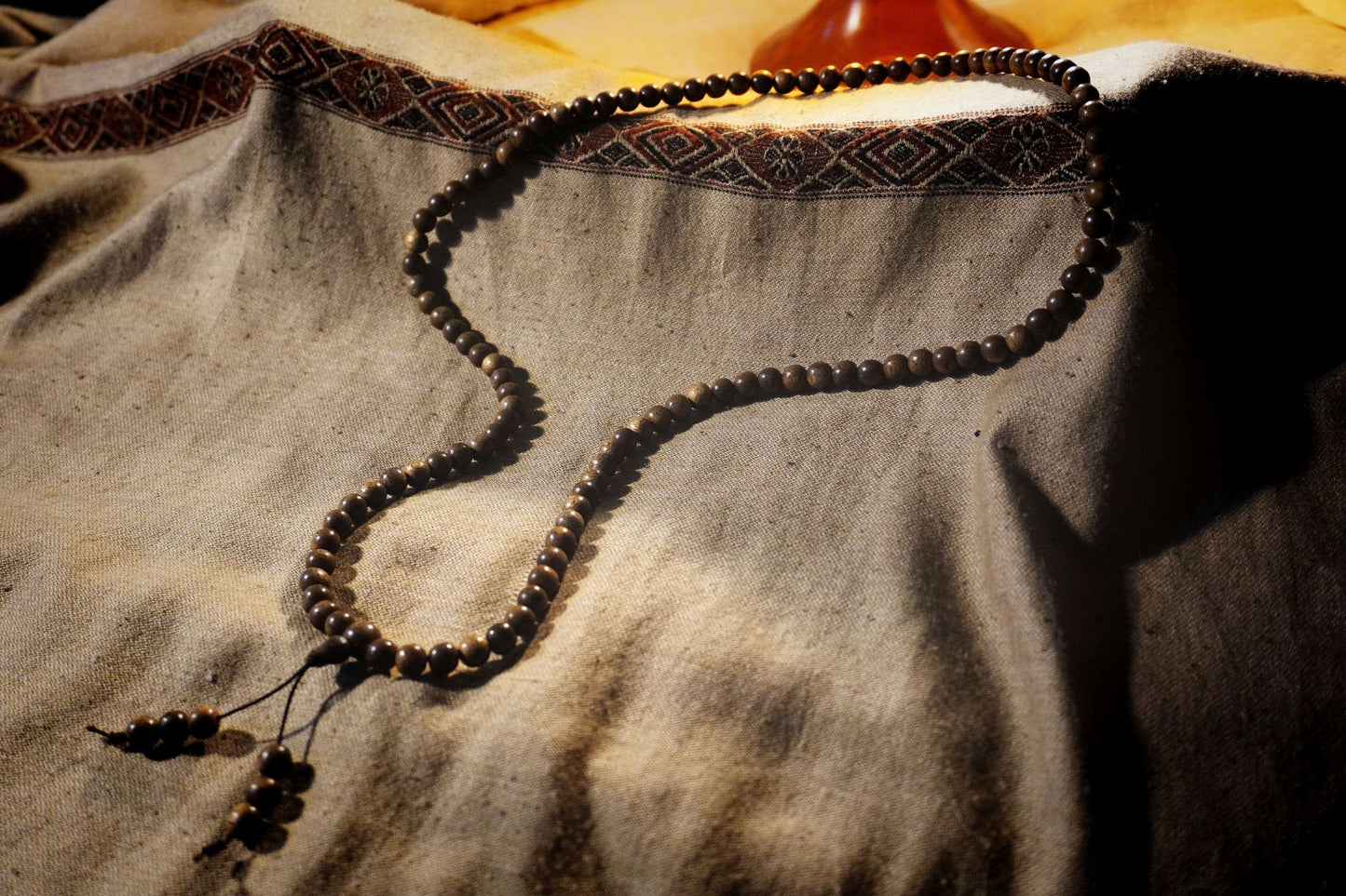 CAMBODIAN AGARWOOD MALA - 108 Beads x 8mm - Cambodia {cultivated}