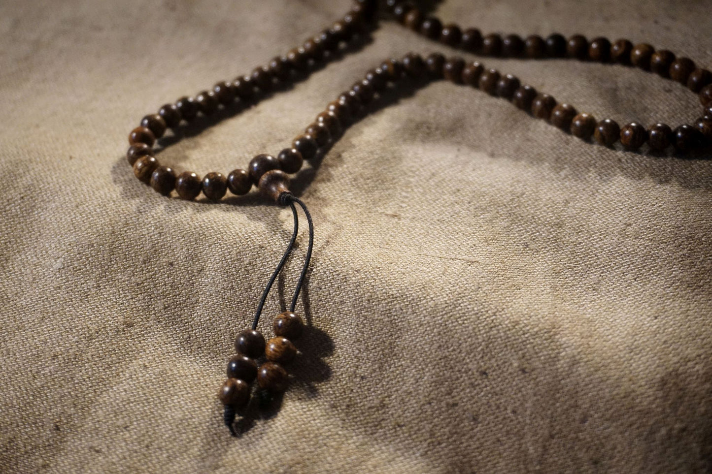 WILD INDONESIAN AGARWOOD MALA - 108 Beads x 6mm