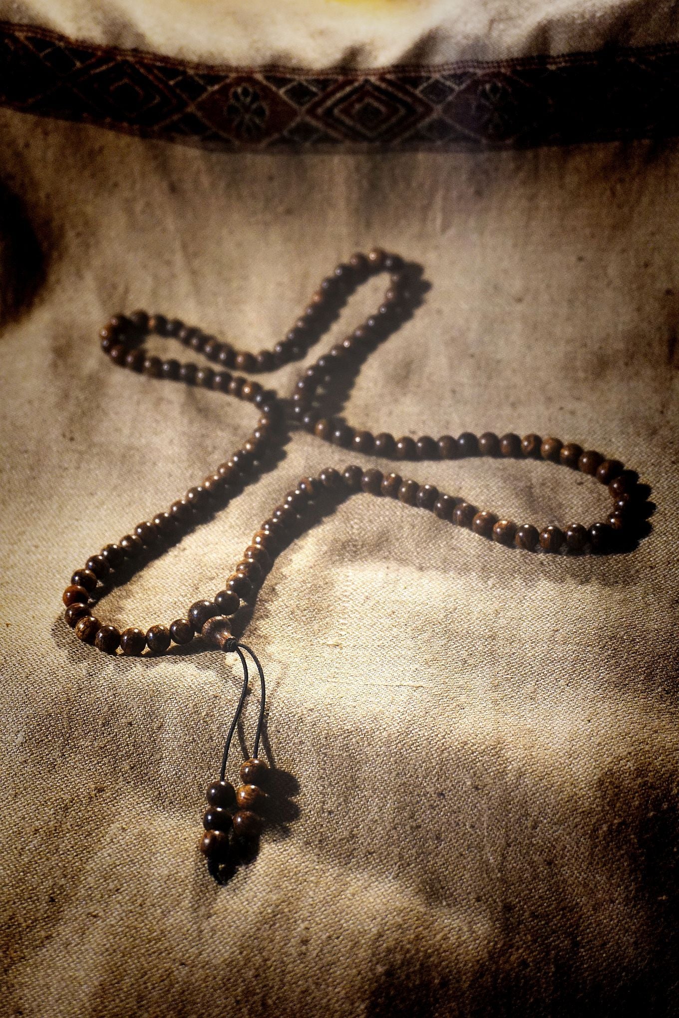 WILD INDONESIAN AGARWOOD MALA - 108 Beads x 6mm