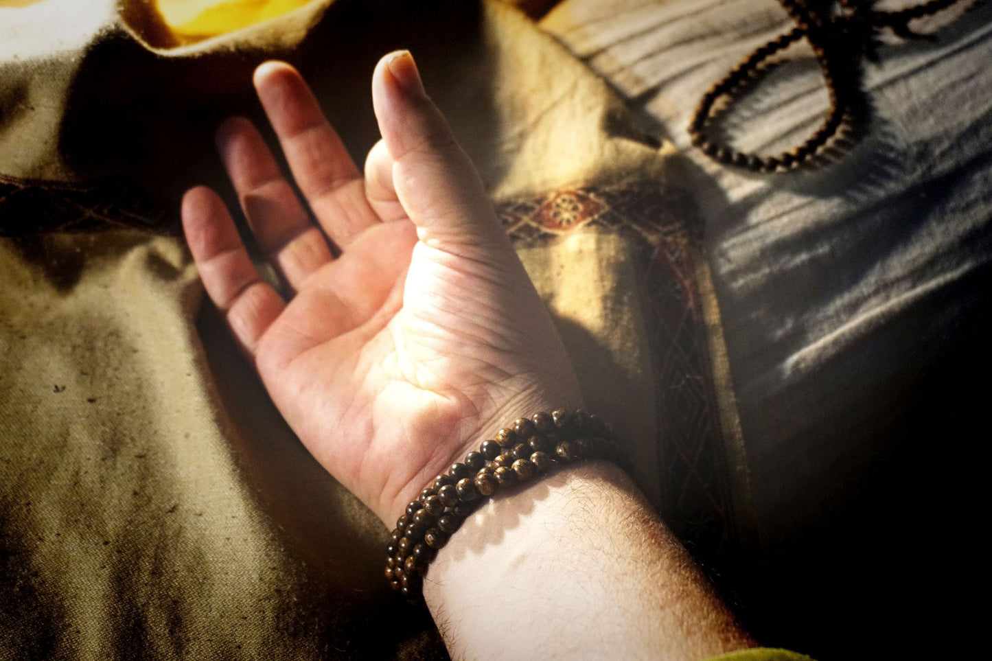 WILD INDONESIAN AGARWOOD MALA - 108 Beads x 6mm